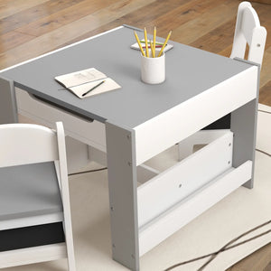 Toddler learning table with blackboard