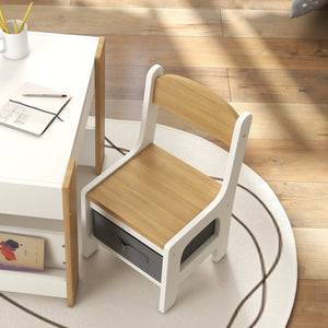 Toddler learning table with blackboard