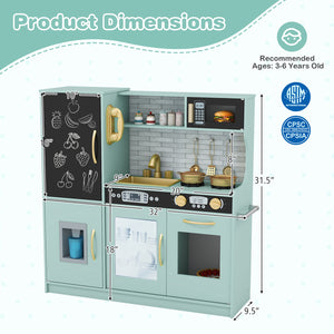 Toddler pretend play kitchen with sink, stove, oven and accessories1
