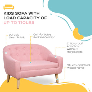 Sofa setup in modern playroom