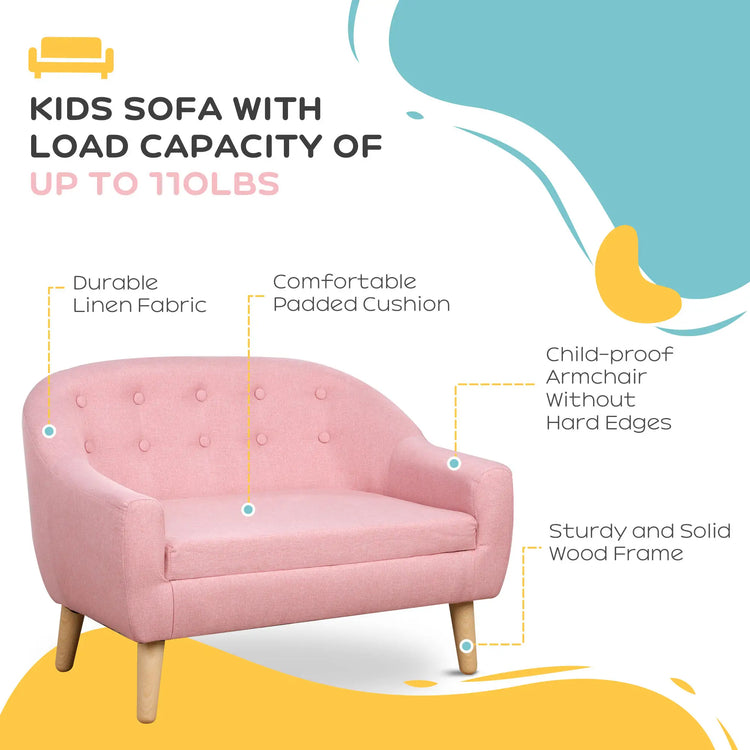 Sofa setup in modern playroom