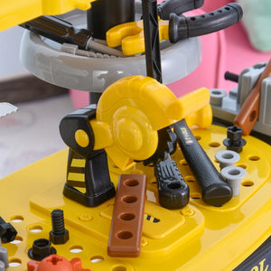 Toddler workshop play toy set with gears and screws