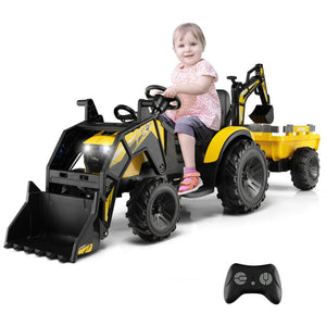 Kids excavator toy with 2.4G remote control