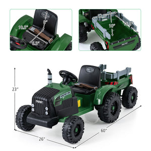 Toddler electric ride on tractor vehicle