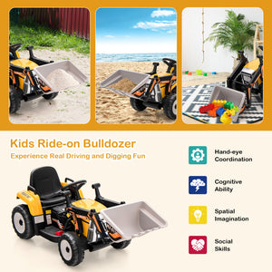 Toddler electric ride on excavator with music