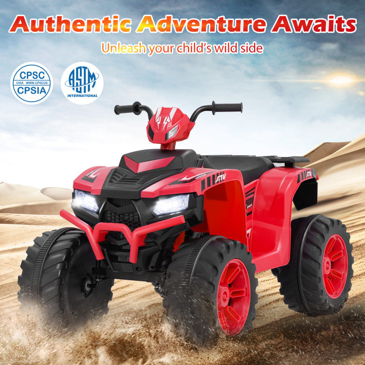 Toddler ride-on quad bike with dual speed modes