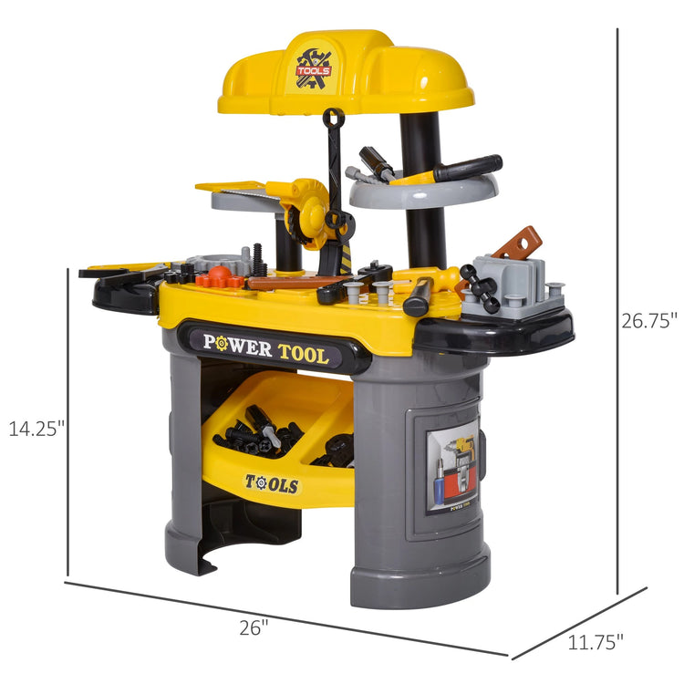 Toy tool bench for toddlers and preschoolers