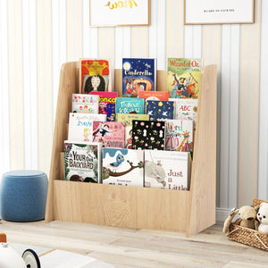 A detailed view of the deep compartments, highlighting effective toy storage solutions.
