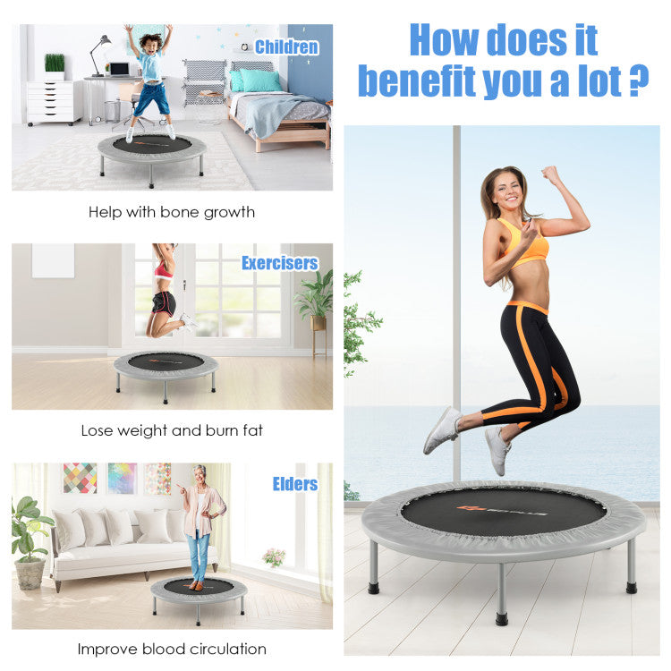 Trampoline easy assembly for home setup