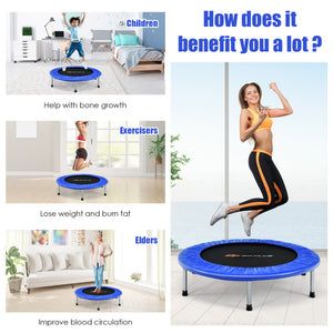 Trampoline for 3 year old kids with handle safety