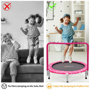 Mini trampoline for adults and kids fitness