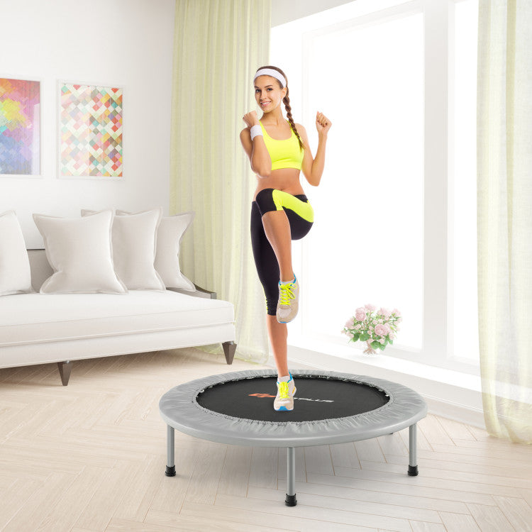 Trampoline for home gym and indoor fitness