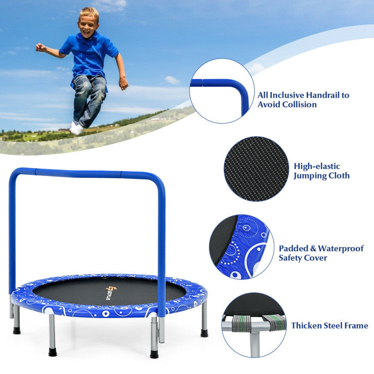Trampoline for kids exercise and play