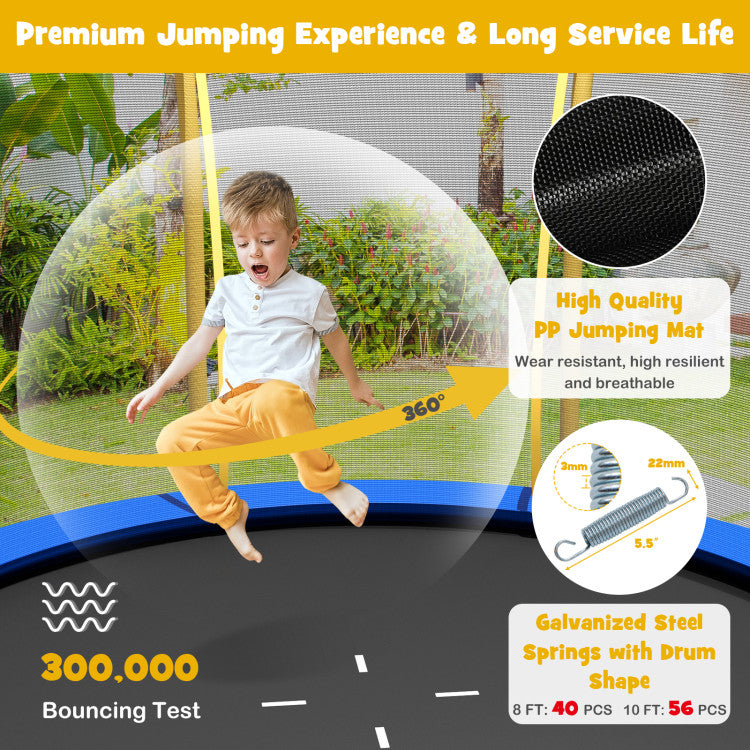 trampoline made with galvanized steel pipes