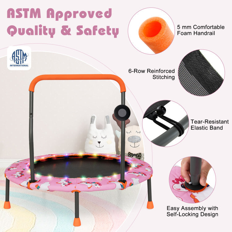 Trampoline for strengthening kids’ legs