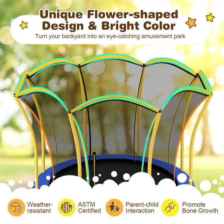 trampoline with reinforced circle base