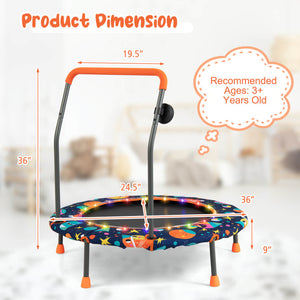 Trampoline with anti-slip feet for safety