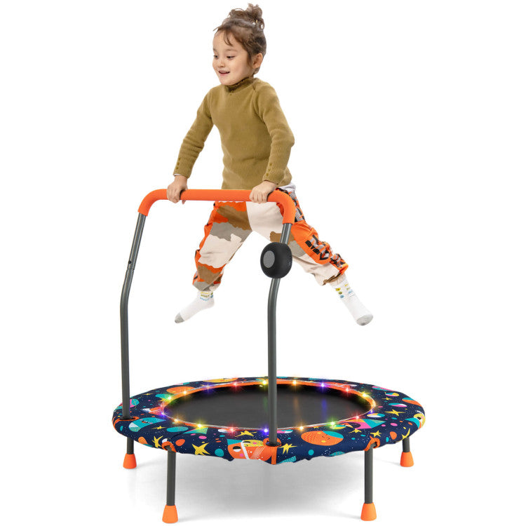 Trampoline with padded safety cover