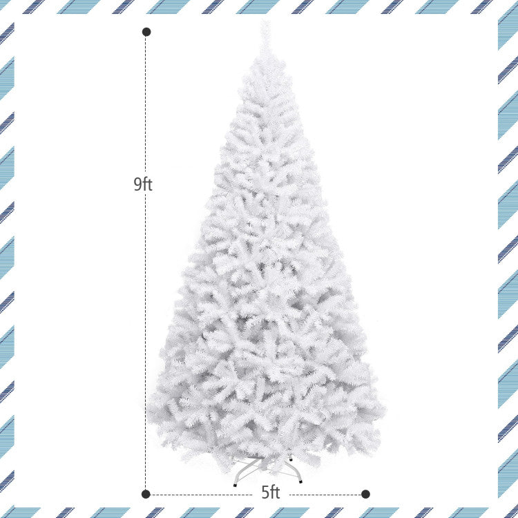 White Christmas Tree - Metal Stand Included - Festive Holiday Decor