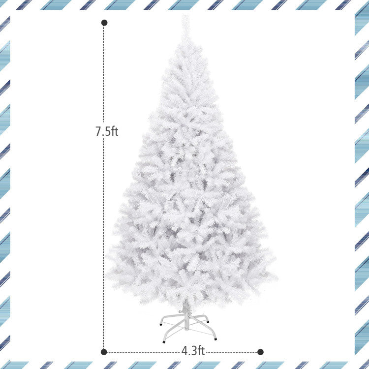 White Christmas Tree - Metal Stand Included - Festive Holiday Decor