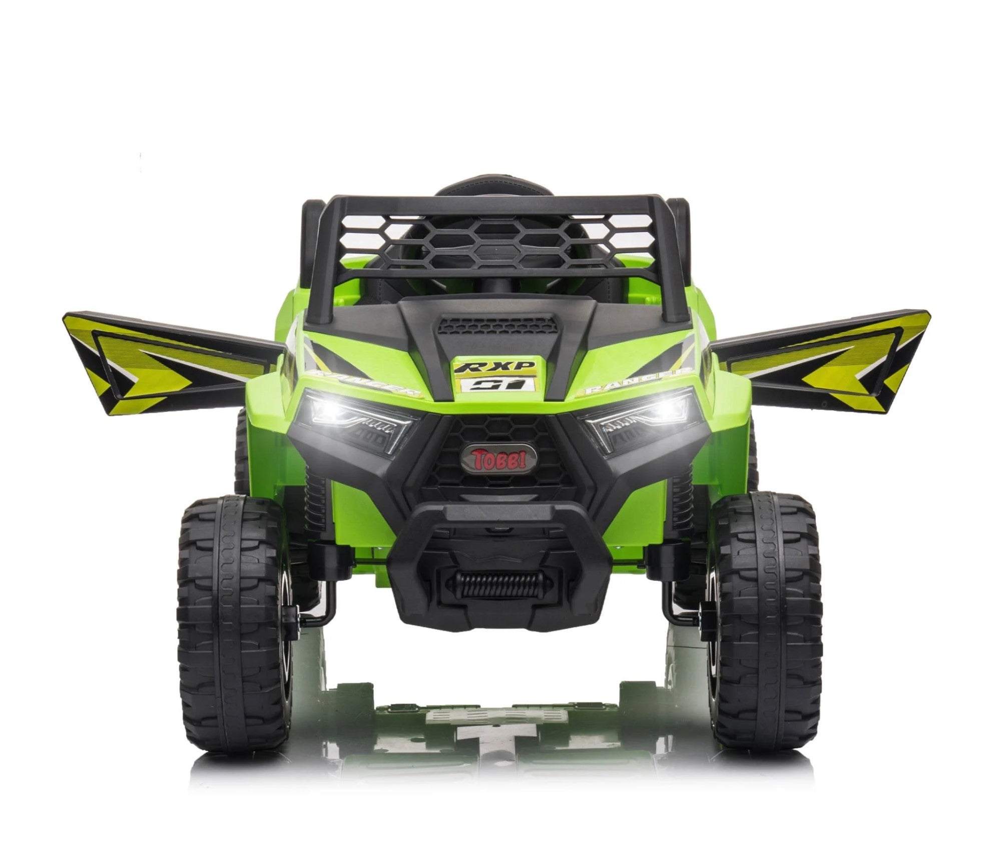 Tobbi 12V Kids Ride-on Car Toy Electric Off-Road UTV Truck Battery Powered, Squirrel Series - Ride on Electric Car, Sport Car Power Wheels Green