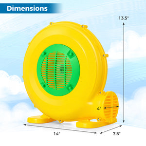 Powerful blower for inflatable water slides