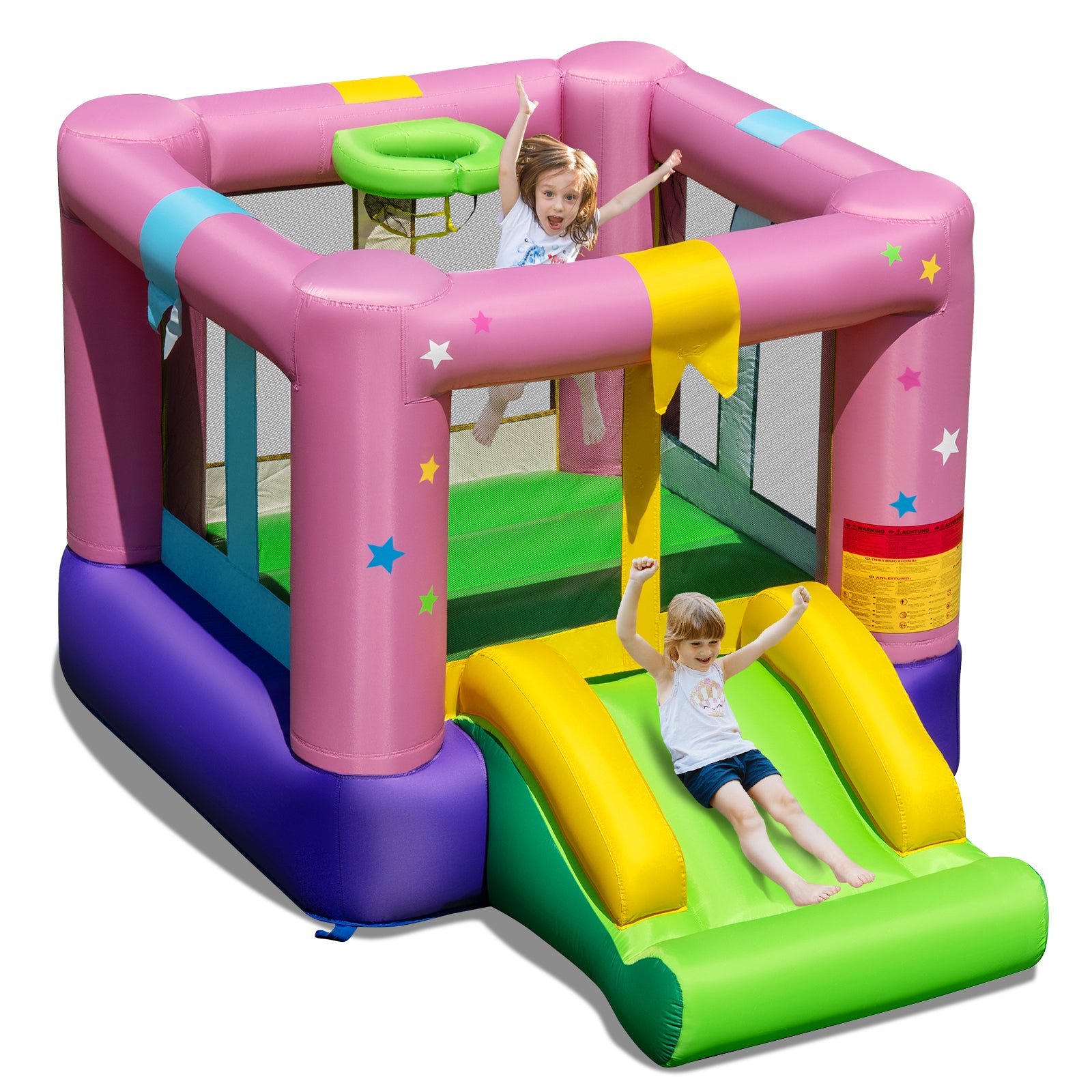 Waterproof inflatable playhouse material for outdoor use
