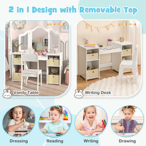 white-kids-vanity-with-removable-mirror