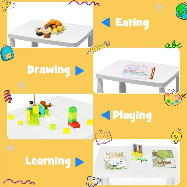 Compact kids desk and chair for small spaces