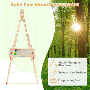 Wooden drawing easel for creative learning