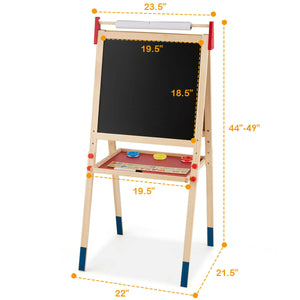 Wooden drawing easel for toddlers and preschool children