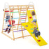 8-in-1 Wooden Jungle Gym Playset with Slide